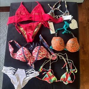 Beach Bunny Bikini Sets and Separates, NWT and Used. Mostly Small and Medium